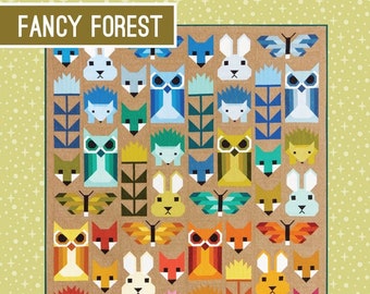 Fancy Forest Quilt Pattern Book by Elizabeth Hartman