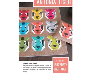 Antonia Tiger Quilt Pattern by Elizabeth Hartman