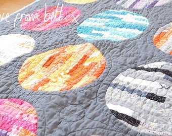 Planets Quilt Pattern by Beth Studley