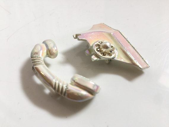 Vintage Telephone Brooch // Rotary Phone Scatter … - image 3