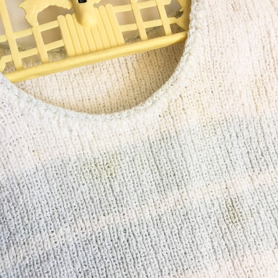 Baby Sweater Shirt // 1950s Knit Shirt W/ Vintage… - image 2