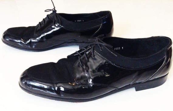 Vintage Black Adolfo Shoes // ADOLFO Men's Patent… - image 4