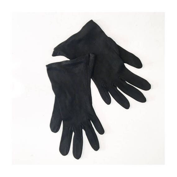 VAN RAALTE Black Designer Gloves // Mid Century 5… - image 1