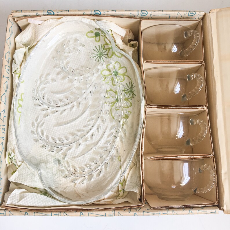 Mid Century Snack Set // Vintage HOMESTEAD Snack Set Federal Etsy