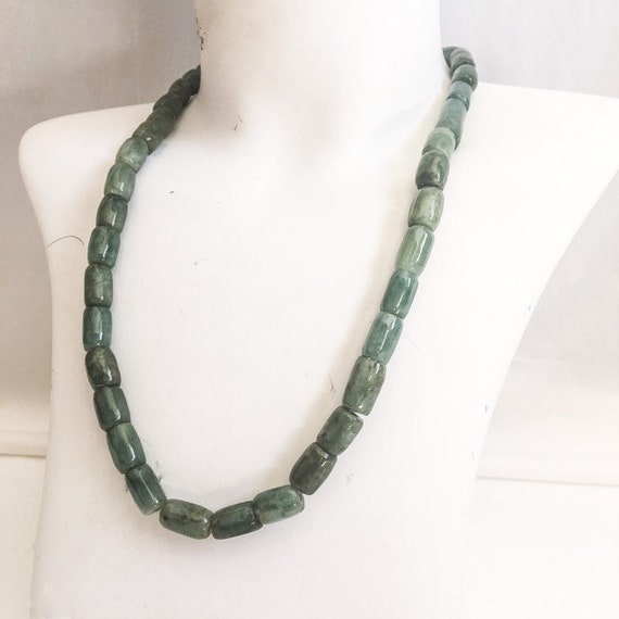 Jade Bracelet and Necklace / Natural Oily Jadeite… - image 6