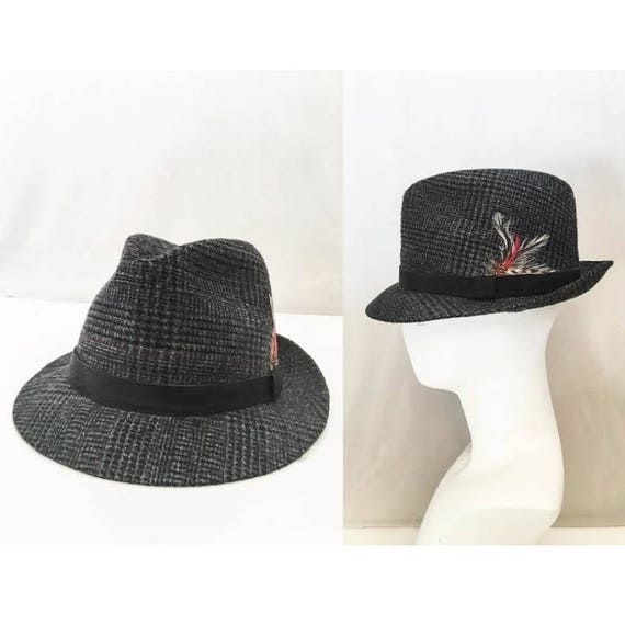Vintage Dobbs Fifth Avenue Fedora / Charcoal Grey