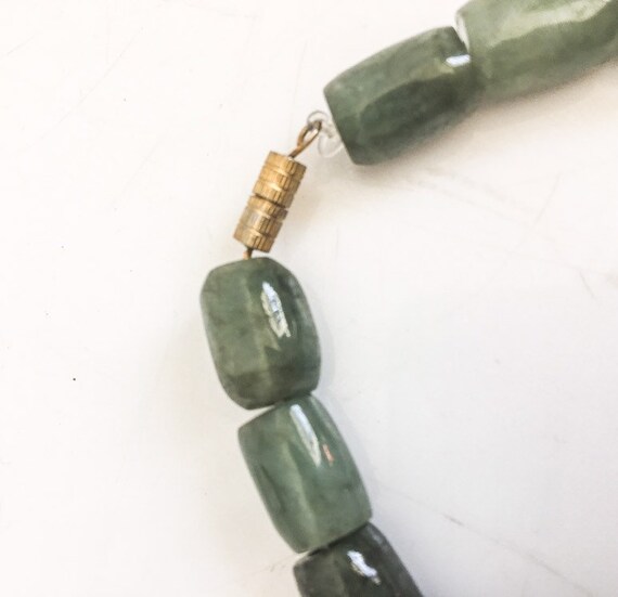 Jade Bracelet and Necklace / Natural Oily Jadeite… - image 4