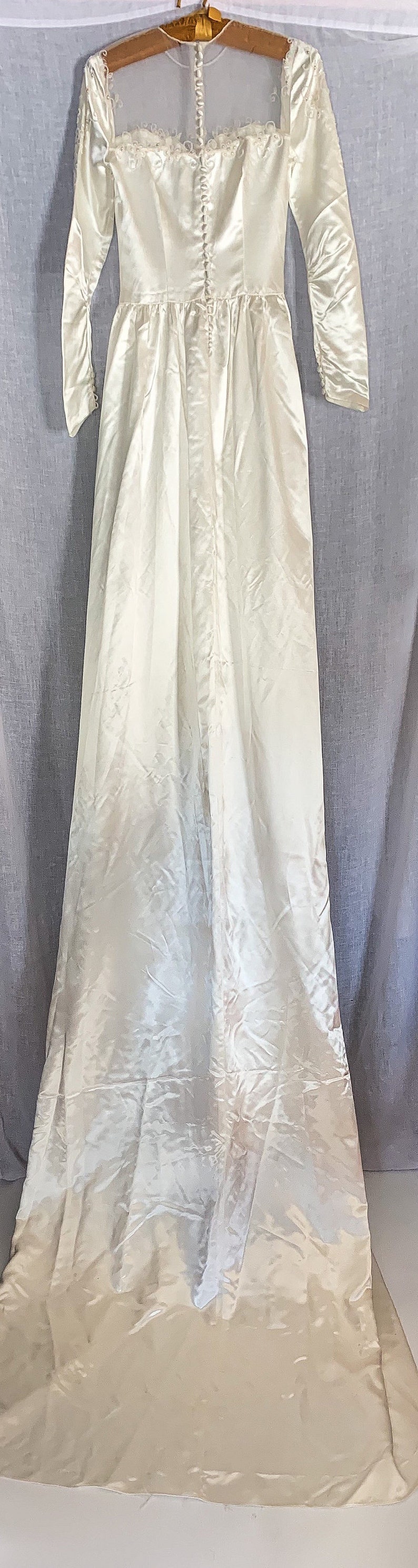 1940s Wedding Gown / 40s Vintage Liquid Satin WEDDING DRESS - Etsy