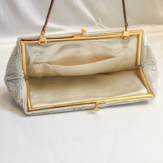Vintage Beaded Bag // VTG Seed Bead Handbag // Mi… - image 2