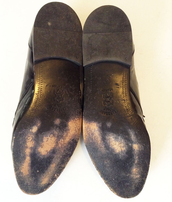 Vintage Black Adolfo Shoes // ADOLFO Men's Patent… - image 2