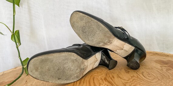 Vintage Mary Janes / 1960s Black Mary Jane Shoes … - image 5