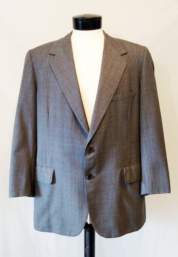 Blazer Homme Barneys New York Gris Charbon à Rayures - Taille 44 Long