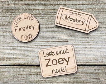 Look What I Made Magnet, Kid Artwork Display, Art Magnets, Personalized Magnets, Refrigerator Magnets, Kid Art Magnet, Custom Magnet