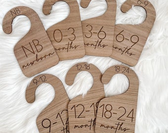 Baby Nursery Closet Dividers, Clothes Divider, Size Markers, Mother Mommy to be, Baby Shower Gift, Double Sided Closet Dividers,