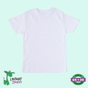 Blank Toddler 2T White Crew Neck t-shirt | Soft