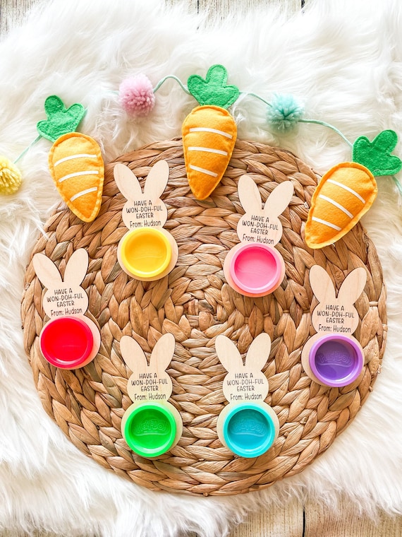Won-DOH-ful Easter Classroom Favors, Easter Treats Class, Easter Class Gifts, Easter Gifts for Class, Toddler Class Easter Gifts, Non Candy