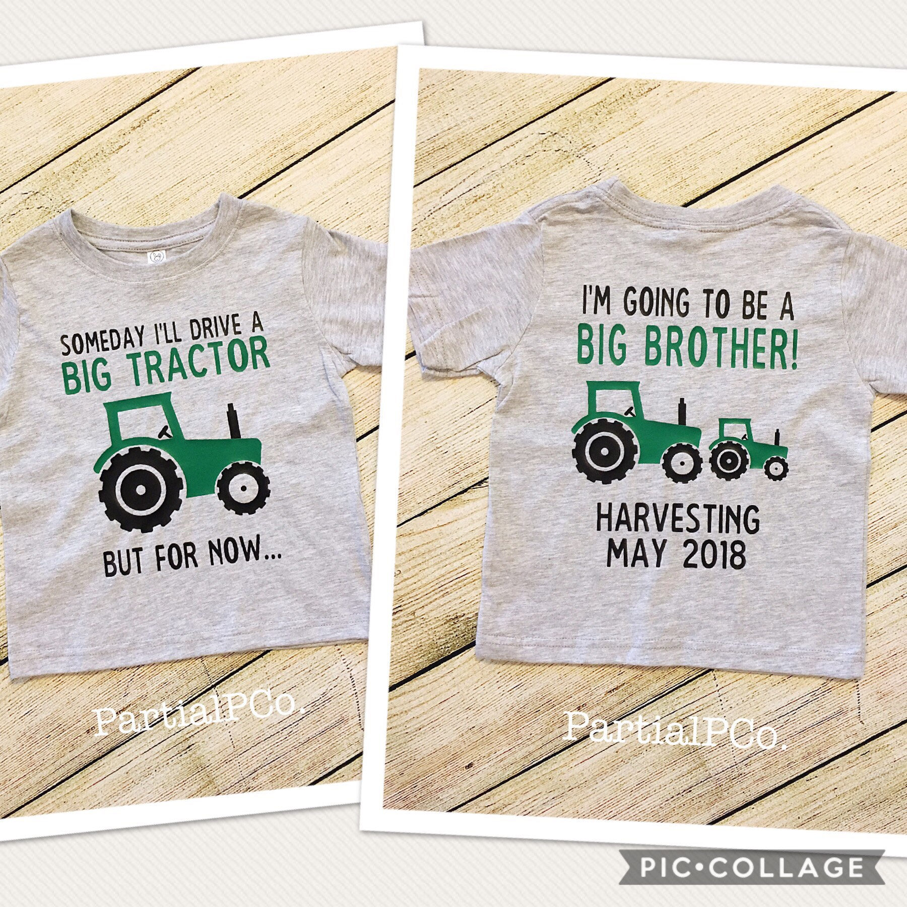 Big Brother Tractor Pregnancy Announcement Shirt Choose Red | Etsy