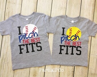 I Pitch the Best Fits toddler shirt, Baseball, Softball, t-ball, pitcher