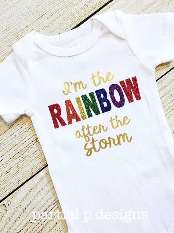rainbow baby gown
