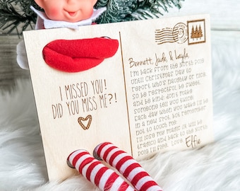 Elf Arrival Postcard, Letter From Elf, Elf Gift, Personalized Elf Letter, Elf Kit, Elf Ideas, Gift from Elf, Elf Props, Elf is Back