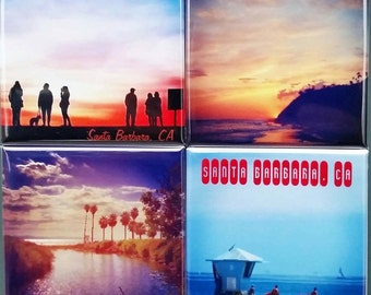 Leinwanddrucke Santa Barbara Sonnenuntergang Strand Meer Etsy