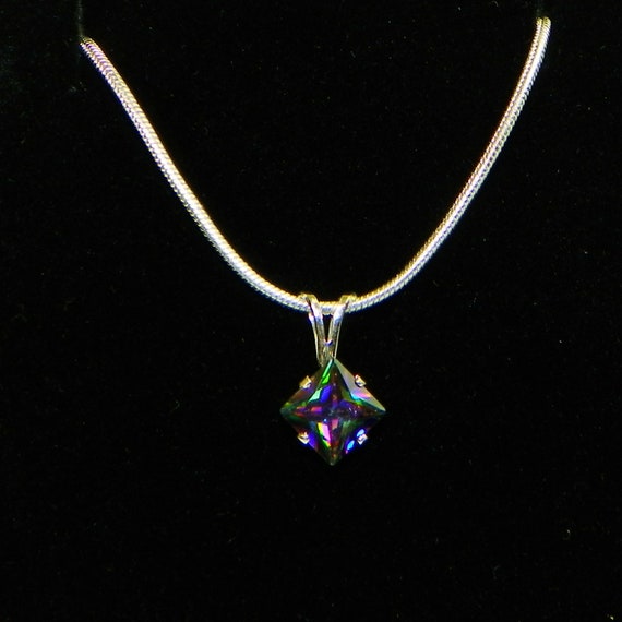 Fire store topaz necklace