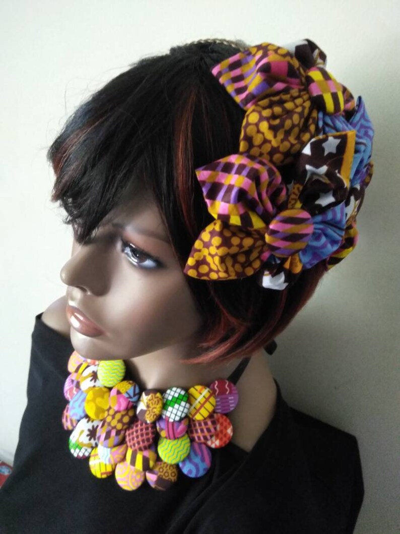 ankara ruffle headband