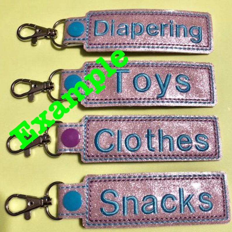 You choose CUSTOM Embroidered Jujube x Harry Potter Honeydukes Print Diaper bag and life organizer Snap Tag Key FOB