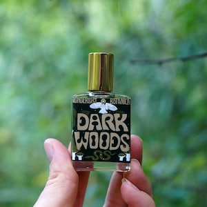 Dark Woods aromatherapy natural perfume, witch oils, essential oil witchy scent, dark autumn perfume, woodsy cologne, forest fragrance image 1