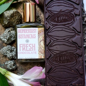 Fresh chocolate aromatherapy fragrance  patchouli, peppermint, cinnamon & vanilla  natural  essential oil blend aromatherapy,