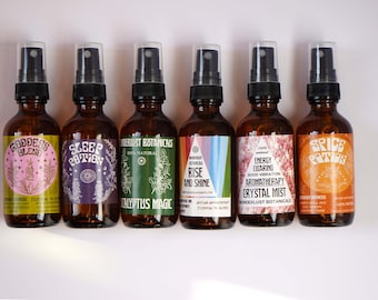 Aromatherapy Room Body Sprays, over 40 to choose from, linen spray, essential oils, room mist, body spray, natural fragrance