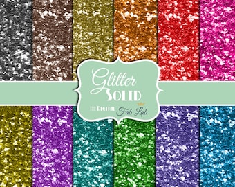 Multi-colored large Glitter, Glitz and Glamour, Digital Paper, 12x12, Scrapbook, Instant Download
