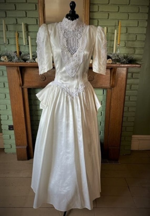 1980s Jessica McClintock wedding dress