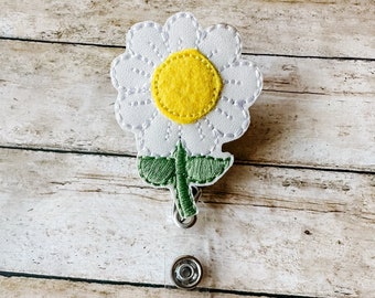 CLEARANCE Daisy Flower Badge Reel 