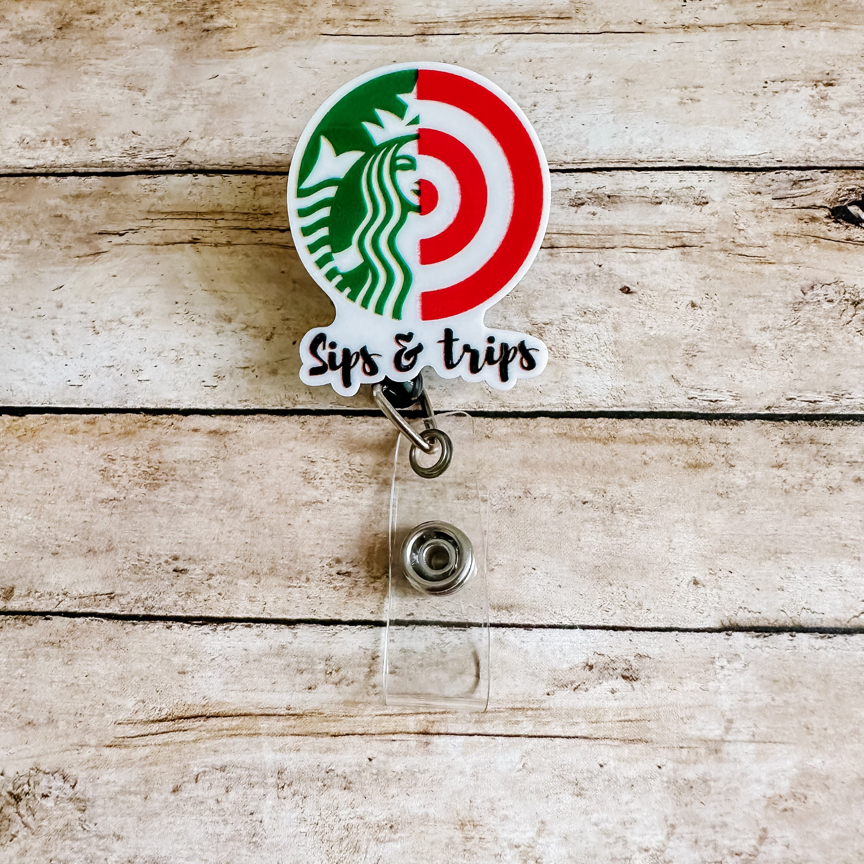 Coffee & Shopping Badge Reel 