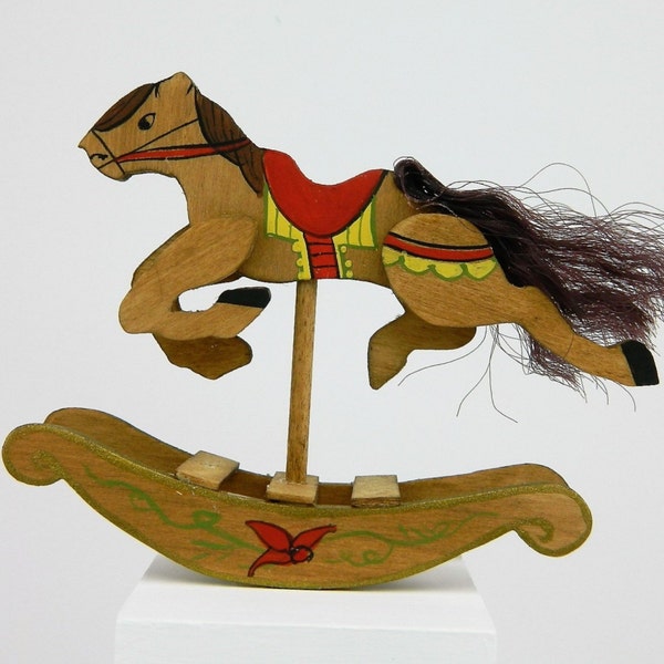 Miniature Carousel Horse Rocking Horse - Etsy