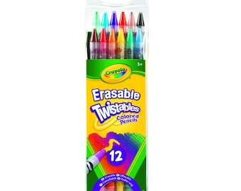 20 Mini-Twistables Crayons Drawing Bible Study 20 Crayola Twistables Colored Pencils Paper; Adult Coloring Books Planner Color Pencils