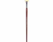 Connoisseur White Hog Bristle Paint Brush 4, Fan. Maximum color load. Perfect for Oils and Acrylics Art, Painting, Watercolor, Face Paint.