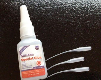 Silicone Super Glue, Clear Silicone Glue Instant Adhesive, Cement, Waterproof, Heat-Resistant, and Flexible, Liquid Silicone Rubber
