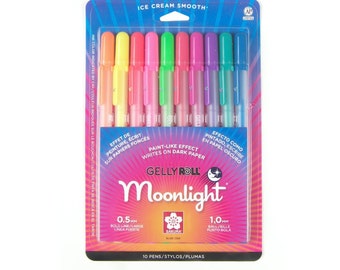 SAKURA Gelly Roll Gel Pens - Medium Point Ink Pen for Journaling, Art, or  Drawing - Assorted Colored Ink - 10 Pack