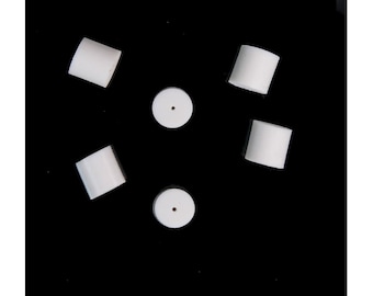 3mm Earring Backs, White Protectors, 100 Pieces; Clutch Style Rubber Earring Wire Stopper Earring Safety Backs for Fish Hook Earrings
