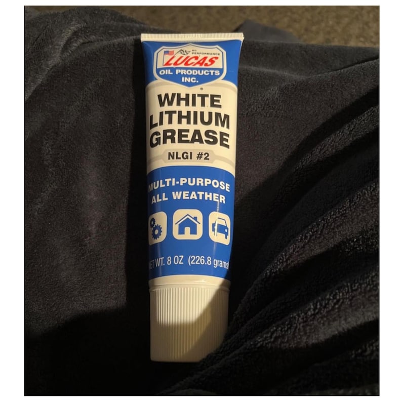 White Lithium Grease, Multi-Purpose Lubricant, Lucas Oil 10533 White Lithium Grease Lube, 8oz