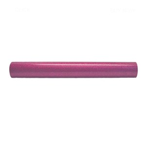 Pink Glitter Iron On HTV Heat Transfer Vinyl for Most Fabrics; Cricut, Silhouette or cut by hand; 12x20 inch Heat Transfer Vinyl