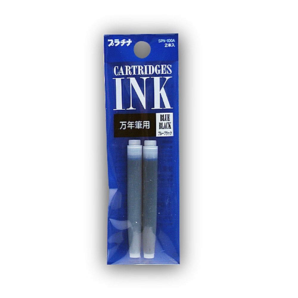 2 recharges d'encre bleue pour stylos plume Preppy Platinum, cartouches de recharge d'encre pour stylo plume