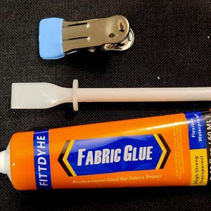 Fabric Glue Permanent Adhesive, Washable Clear Clothing Super Glue; Patches, Repair, Rhinestones, Applique, more