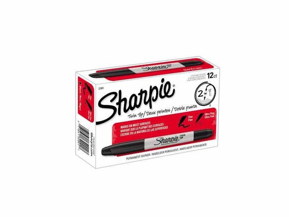 Marcadores Sharpie Permanente Doble Punta Negro X2 | Cuotas Sin Interés