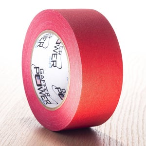 Ruban adhésif résistant rouge ; Ruban adhésif gaffer de qualité professionnelle 2 po. x 30 po., imperméable et polyvalent, plus résistant que le ruban adhésif en toile