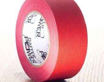 Red Heavy Duty Gaffer Tape; 2"x30y Professional Grade Gaffer's Non-Reflective, Waterproof, Multipurpose Tape Stronger than Duct Tape