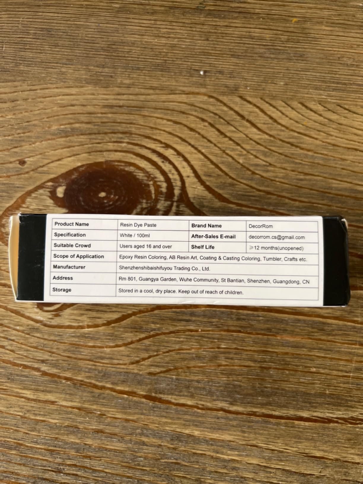 Pasta Pigmento Bianca Per Resina - 156g, Per Onde Oceaniche E Cellule, Alta Concentrazione