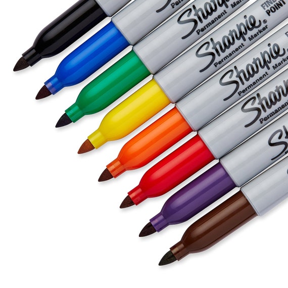 12 Color Sharpie Permanent Markers, Fine Point, Assorted, 12 Pack Drawing,  Coloring Markers Packing and Shipping, Sharpie Arts Crafts 